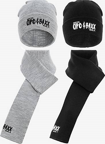 Cipo & Baxx Strickset (4-tlg.) mit modischer Markenstickerei