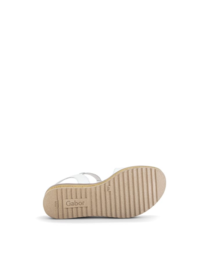 Gabor Fashion Plateau Sandalen in weiß günstig kaufen 40,5