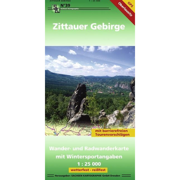 Zittauer Gebirge 1 ; 25 000 - Wanderkarte