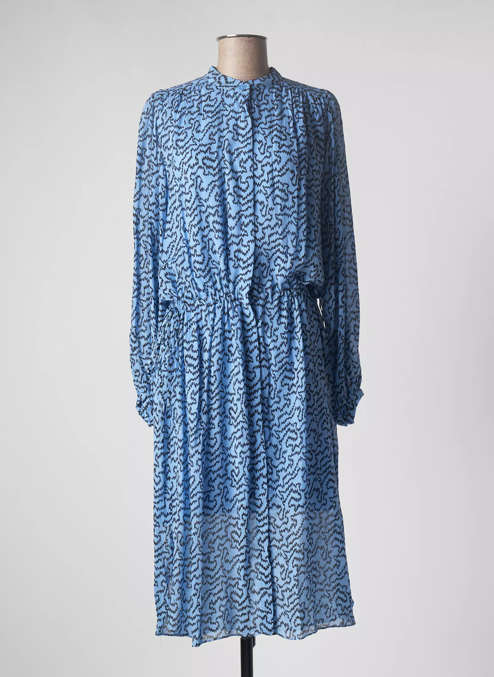 Second Female Robes Mi Longues Femme couleur bleu