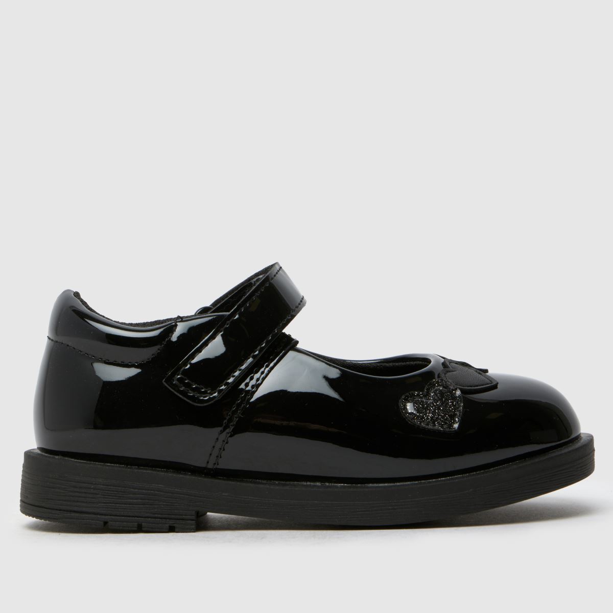 Schuh fekete citromszív kislány kisgyermek cipő