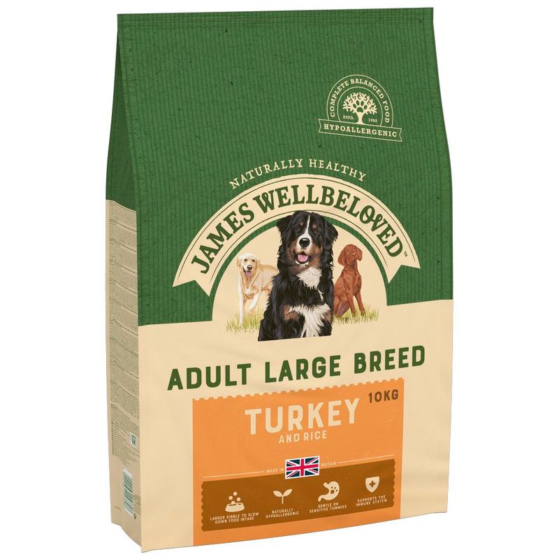 James Wellbeloved Adult Large Breed Dog Hypoallergenic Truthahn & Reis
