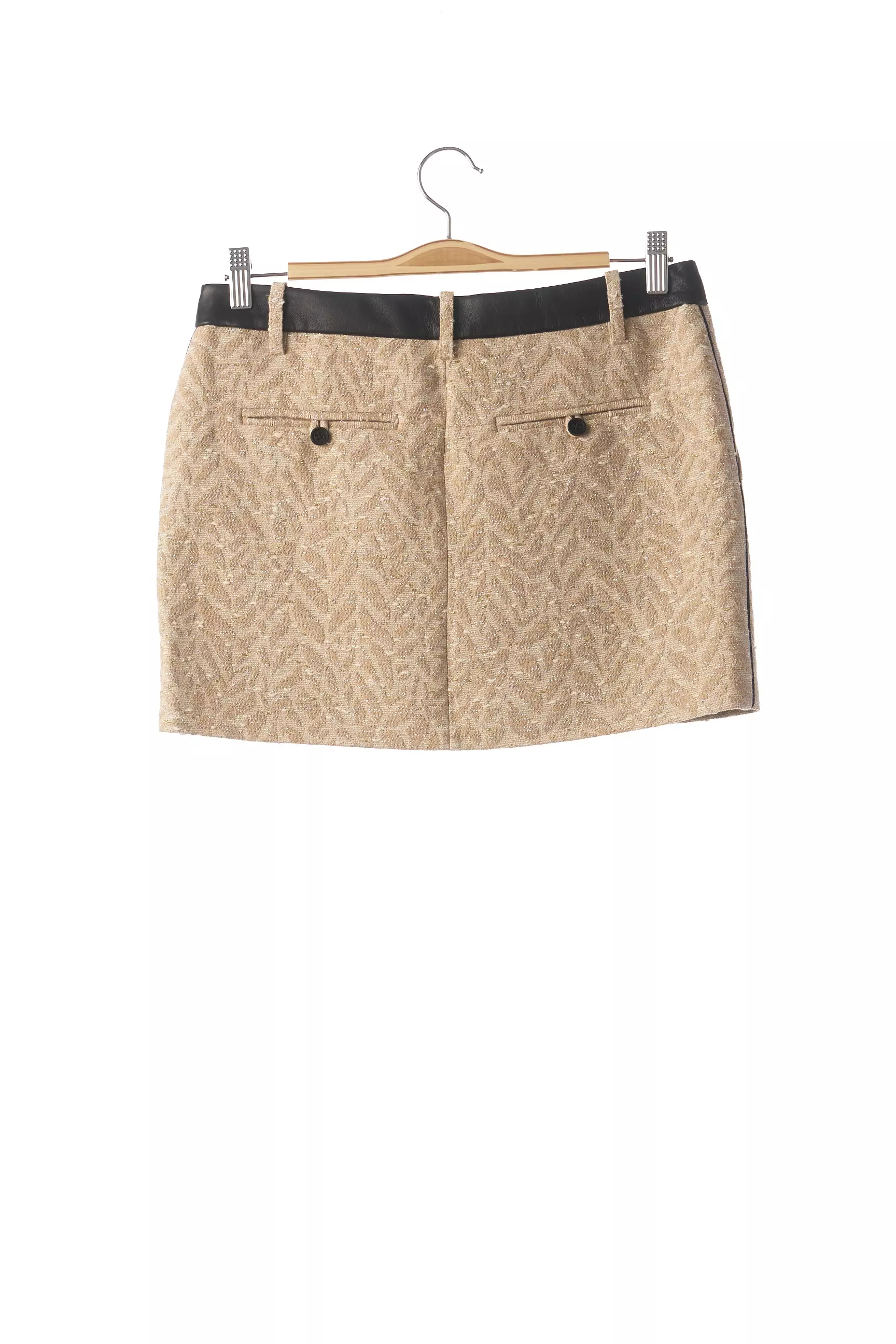 Zadig Voltaire Mini Jupe Femme couleur beige