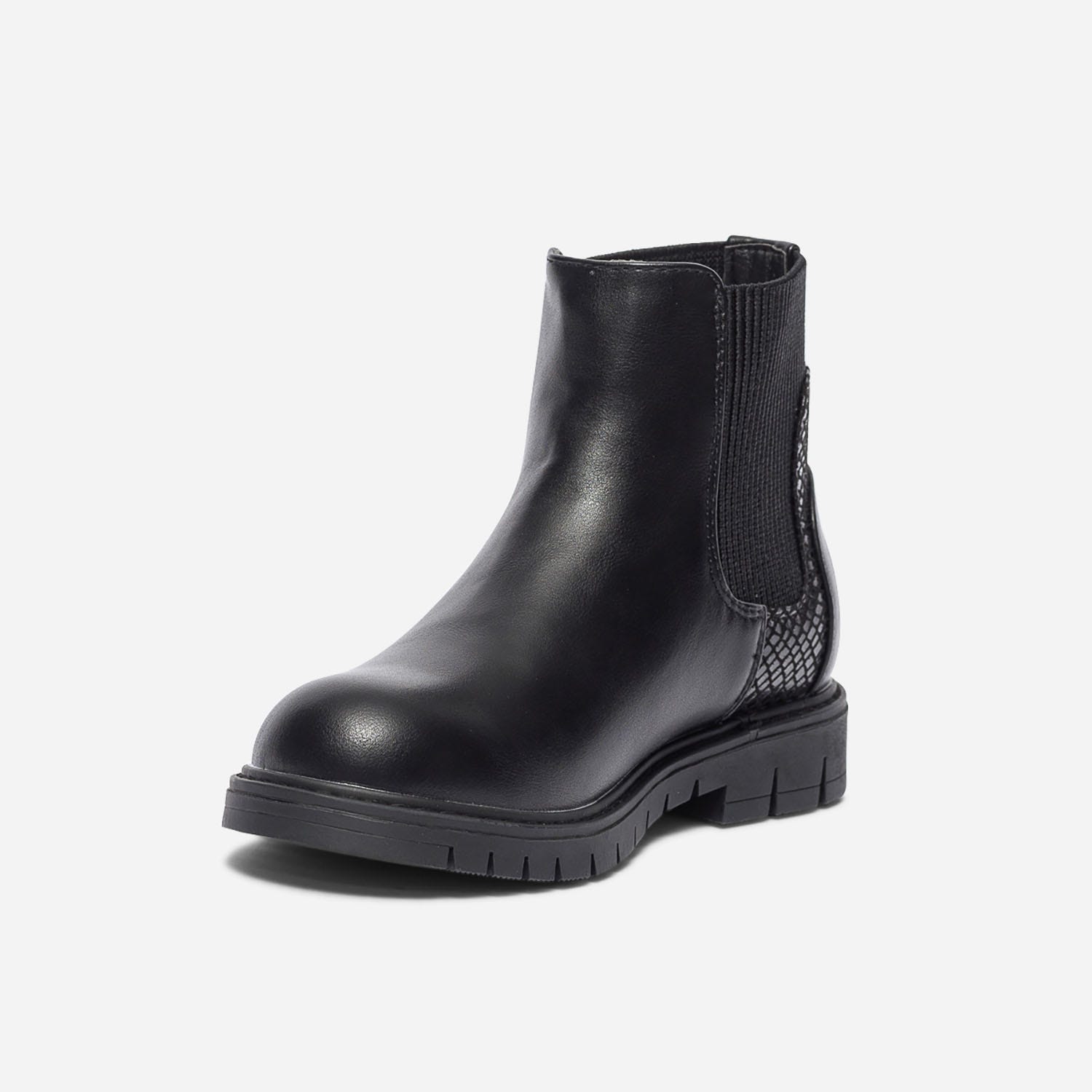 Chelsea boots noir à tige élastiquée