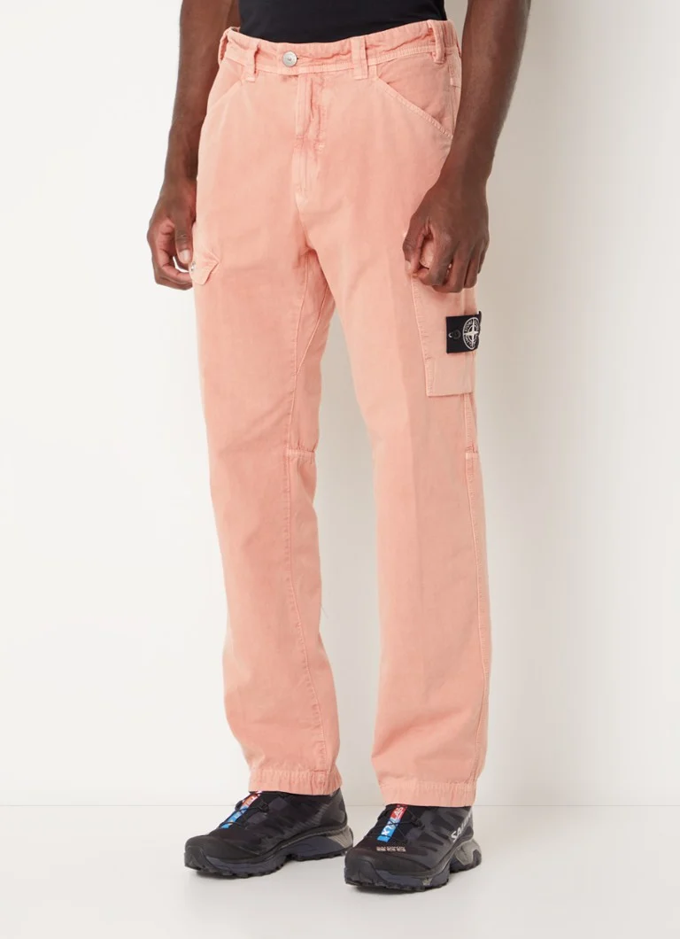 Παντελόνι κανονικής εφαρμογής Stone Island 320T1 με τσέπες και πέτα