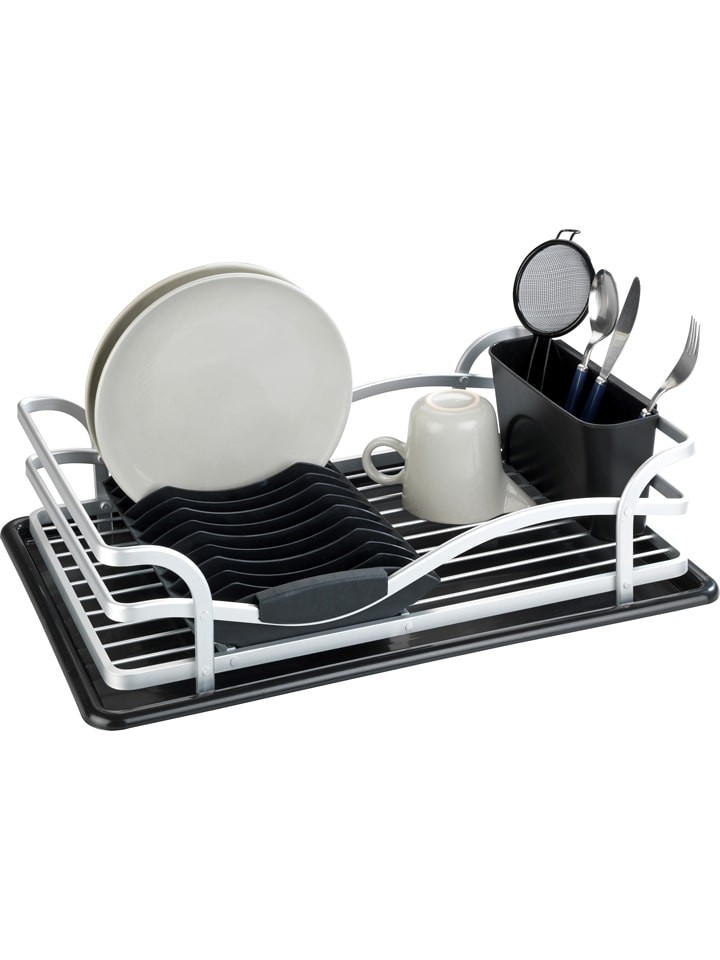 Wenko Abtropfgestell in Schwarz/ Weiß - (B)46,5 x (H)13 x (T)31,5 cm günstig kaufen onesize
