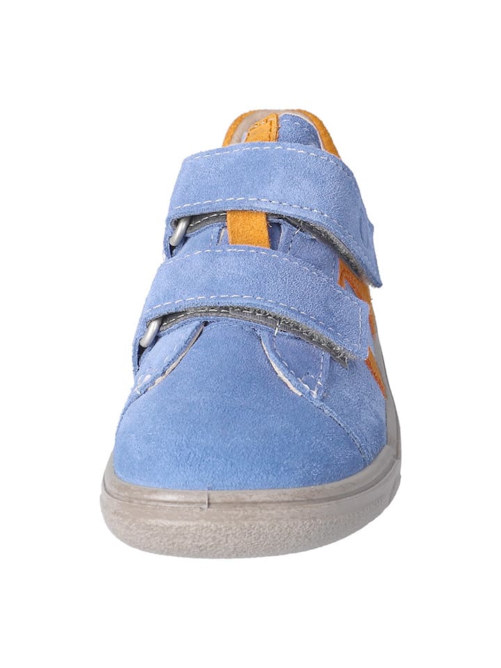 Ricosta Leder-Barfußschuhe in Blau/ Orange günstig kaufen
