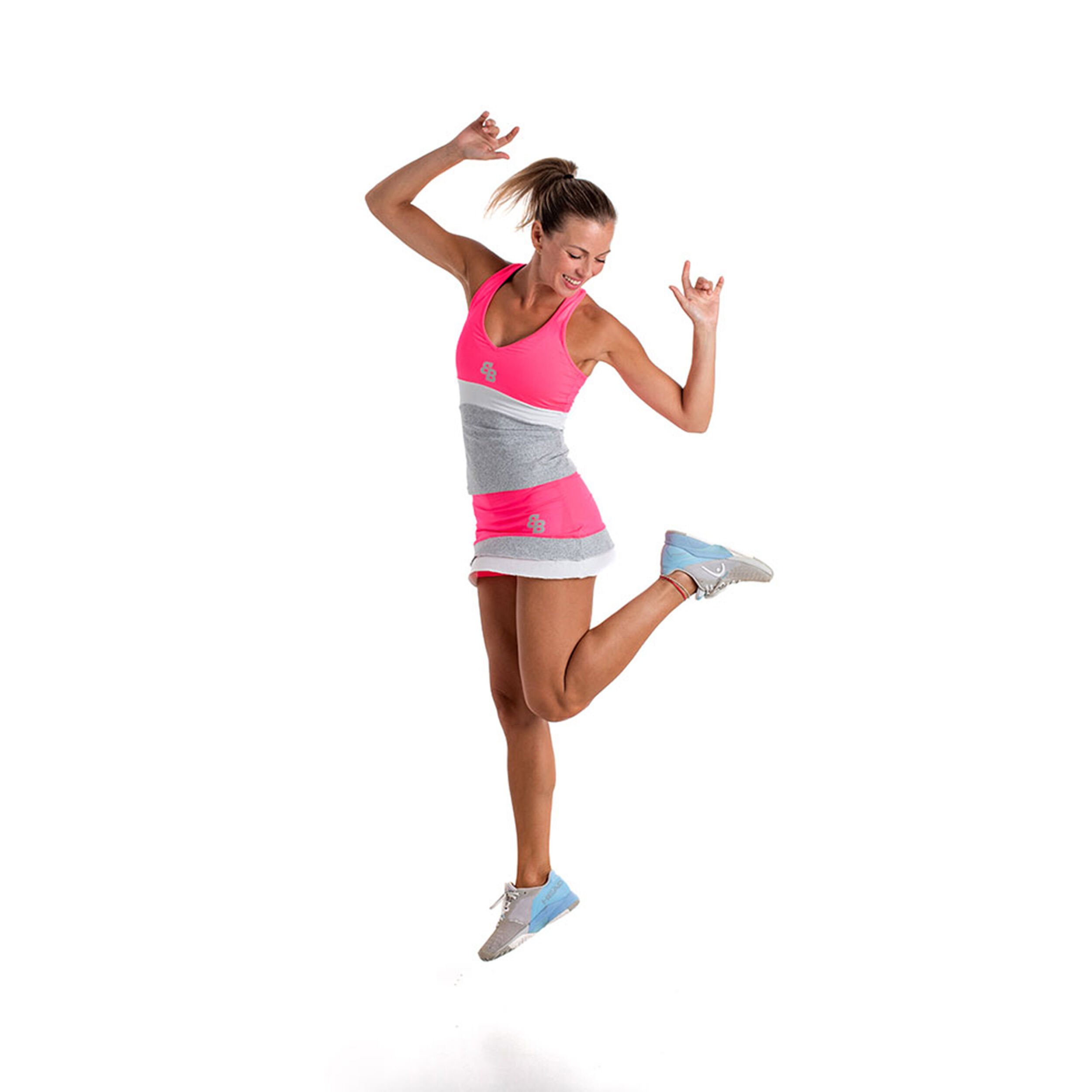 Arena Rock Damen - Pink, Grau