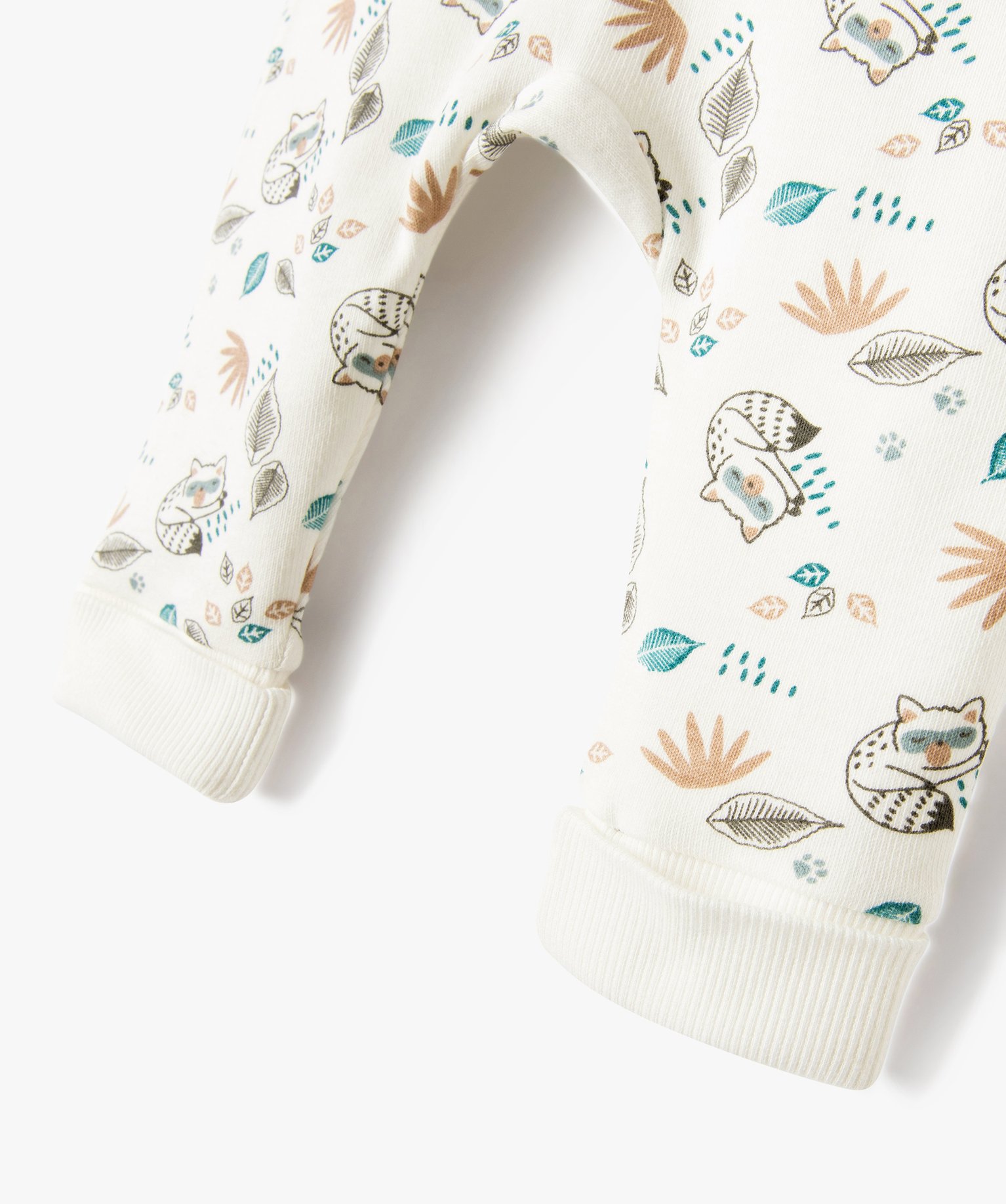 Pantalon souple en maille extensible bébé blanc | GEMO