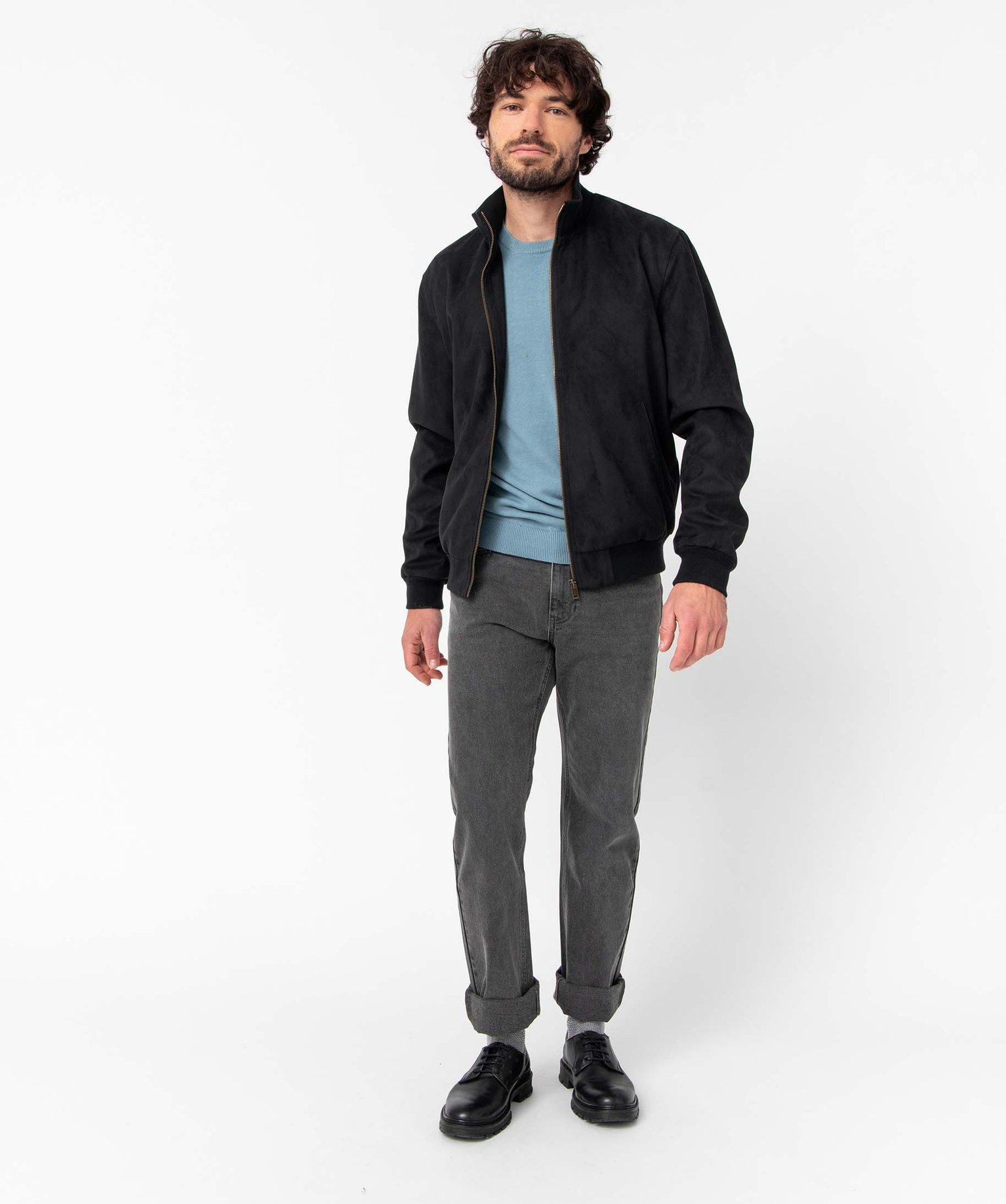 Jean homme coupe regular gris | GEMO