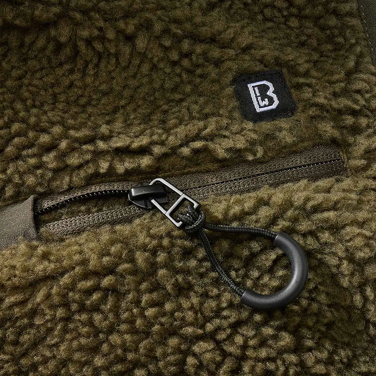 Teddyfleece Weste oliv
