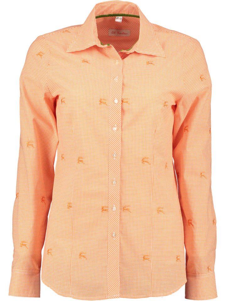 OS-Trachten Trachtenbluse Oloni in orange günstig kaufen