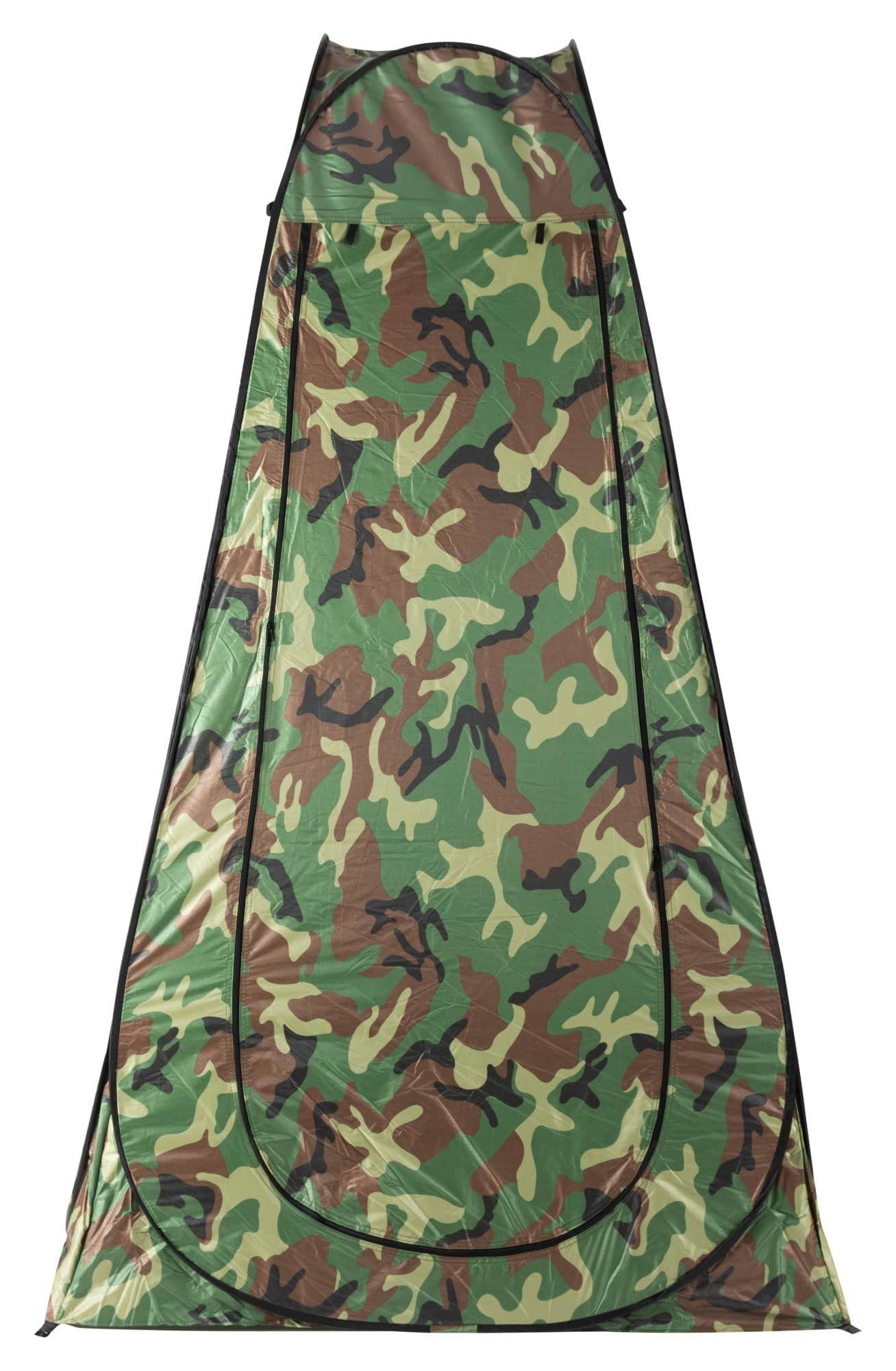 Stagecaptain Wurfzelt TZC-190 Quixie Camouflage Pop-up Toilettenzelt, Personen: 1 (inkl. praktischer Tragetasche), für viele Outdoor-Anwendungen wie z.B. als Duschzelt, Umkleide