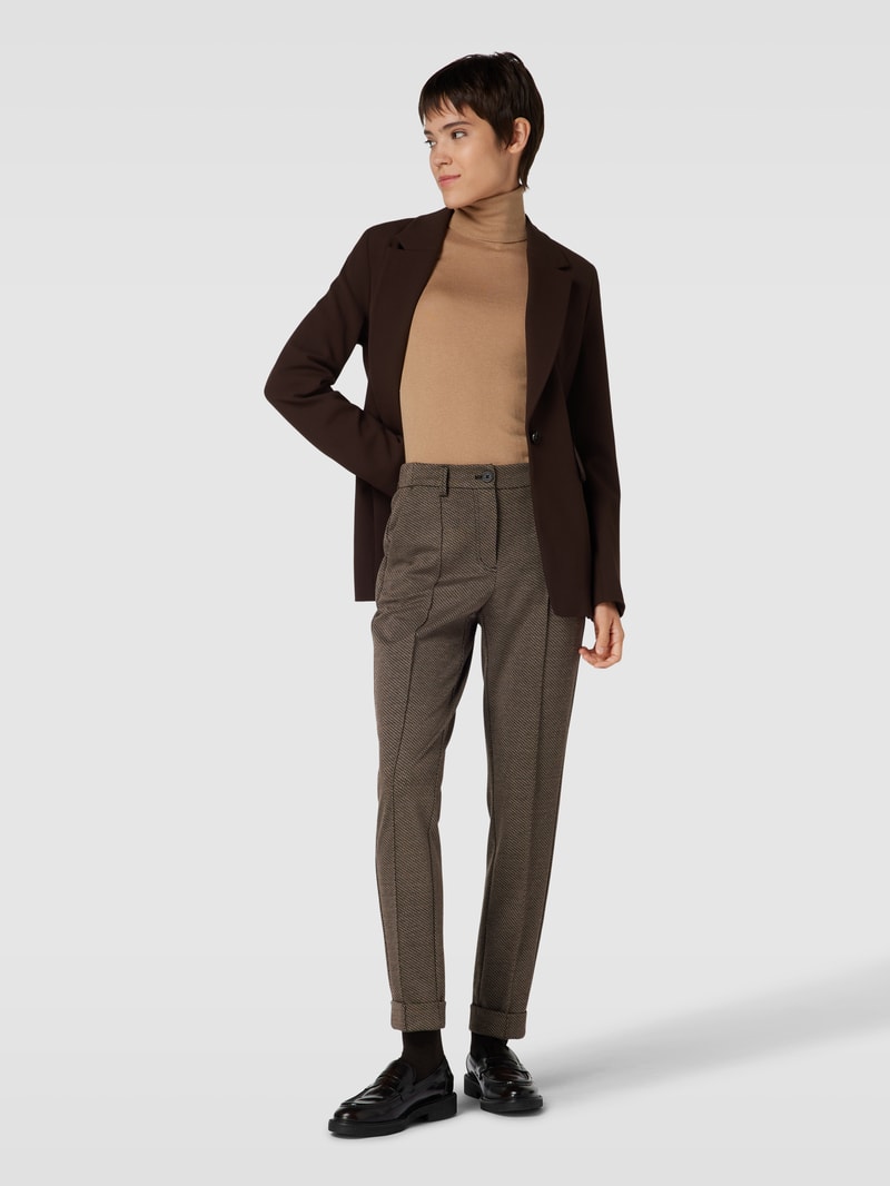 Hose mit Beinumschlag in taupe