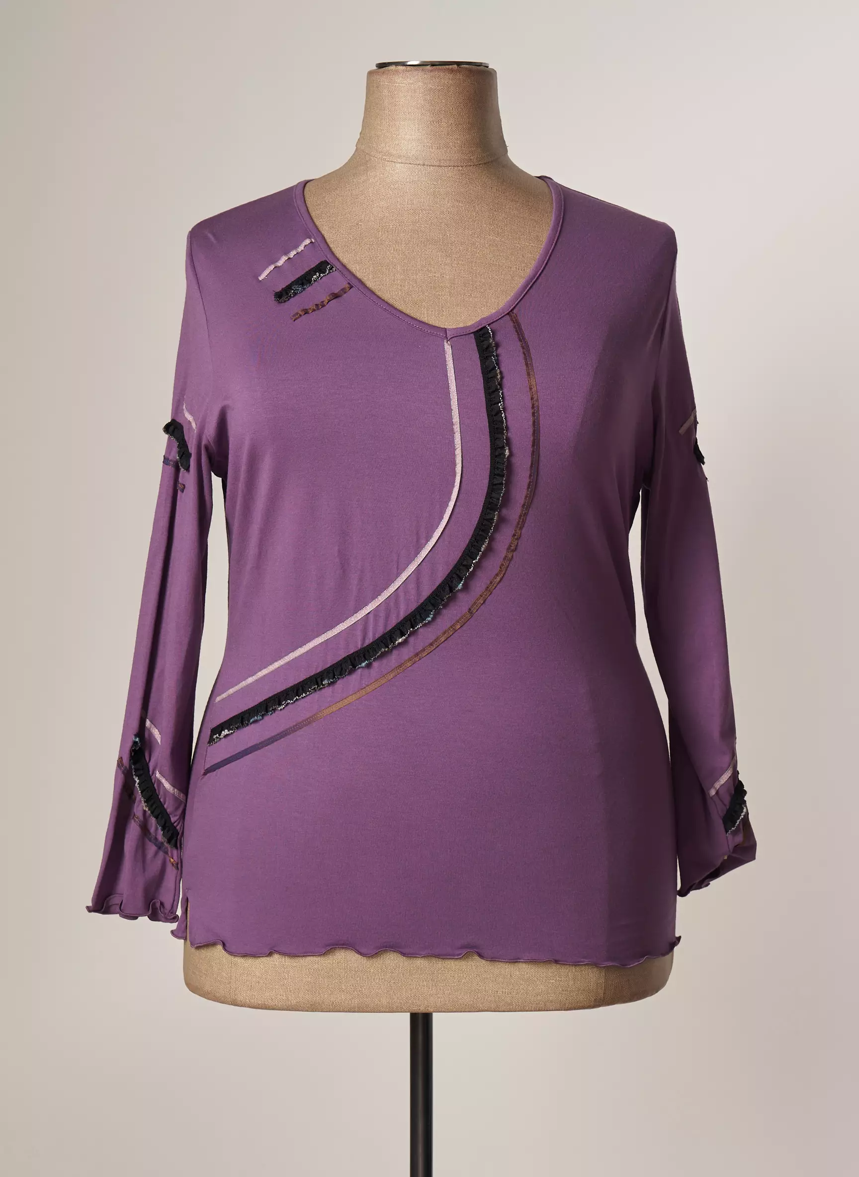 Jean Gabriel Tshirts Femme couleur violet