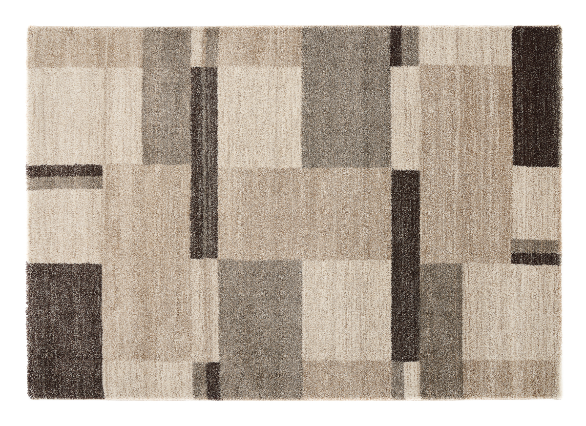 Webteppich Castle Diamant Beige-Braun 65 x 130 cm