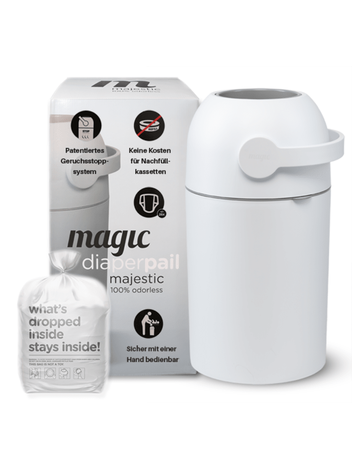 Kinderhaus Blaubär Magic Majestic Windeleimer mit 1er Nachfüllpack TOP in White günstig kaufen onesize