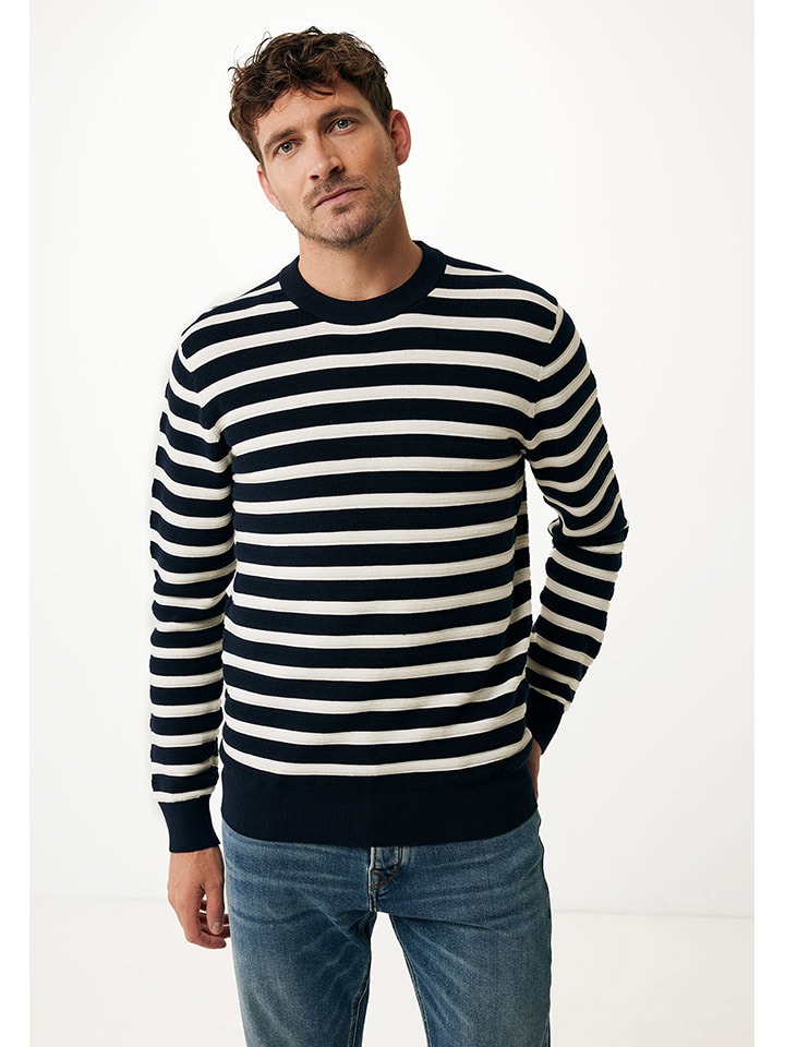Mexx Pullover in Schwarz/ Creme günstig kaufen