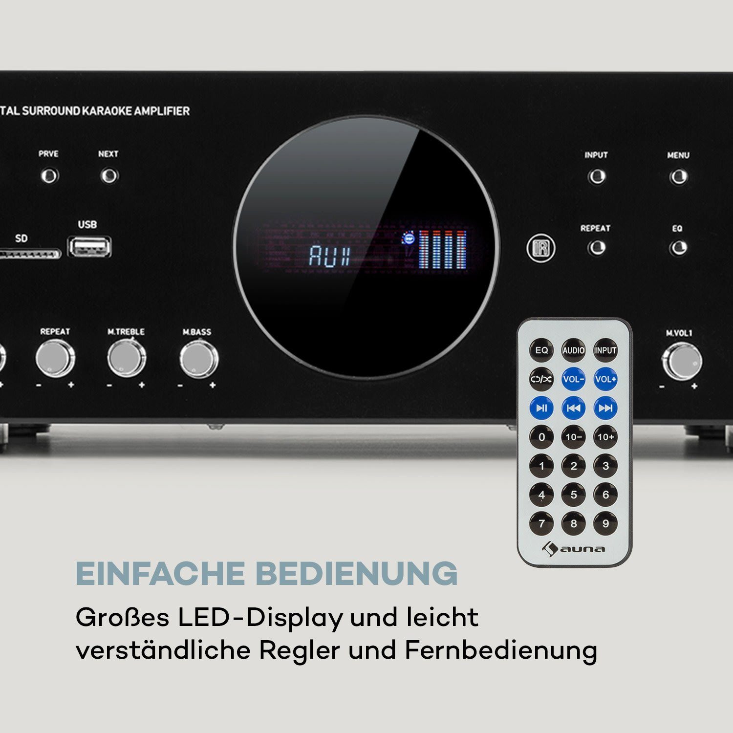 Auna AMP-218 BT Audioverstärker (Anzahl Kanäle: 3)