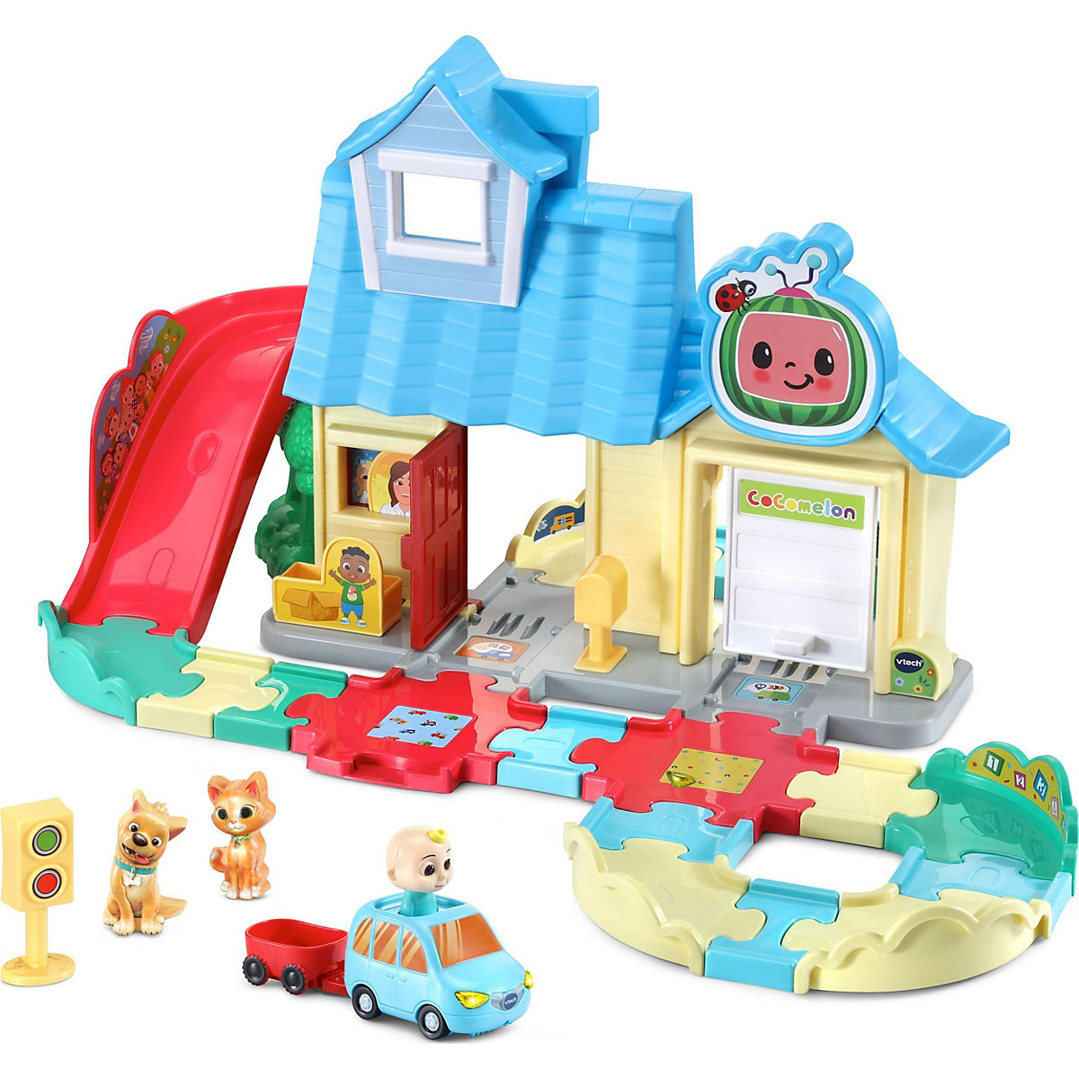 Tut Tut Baby Flitzer - CoComelon JJs Spielhaus Schienenset