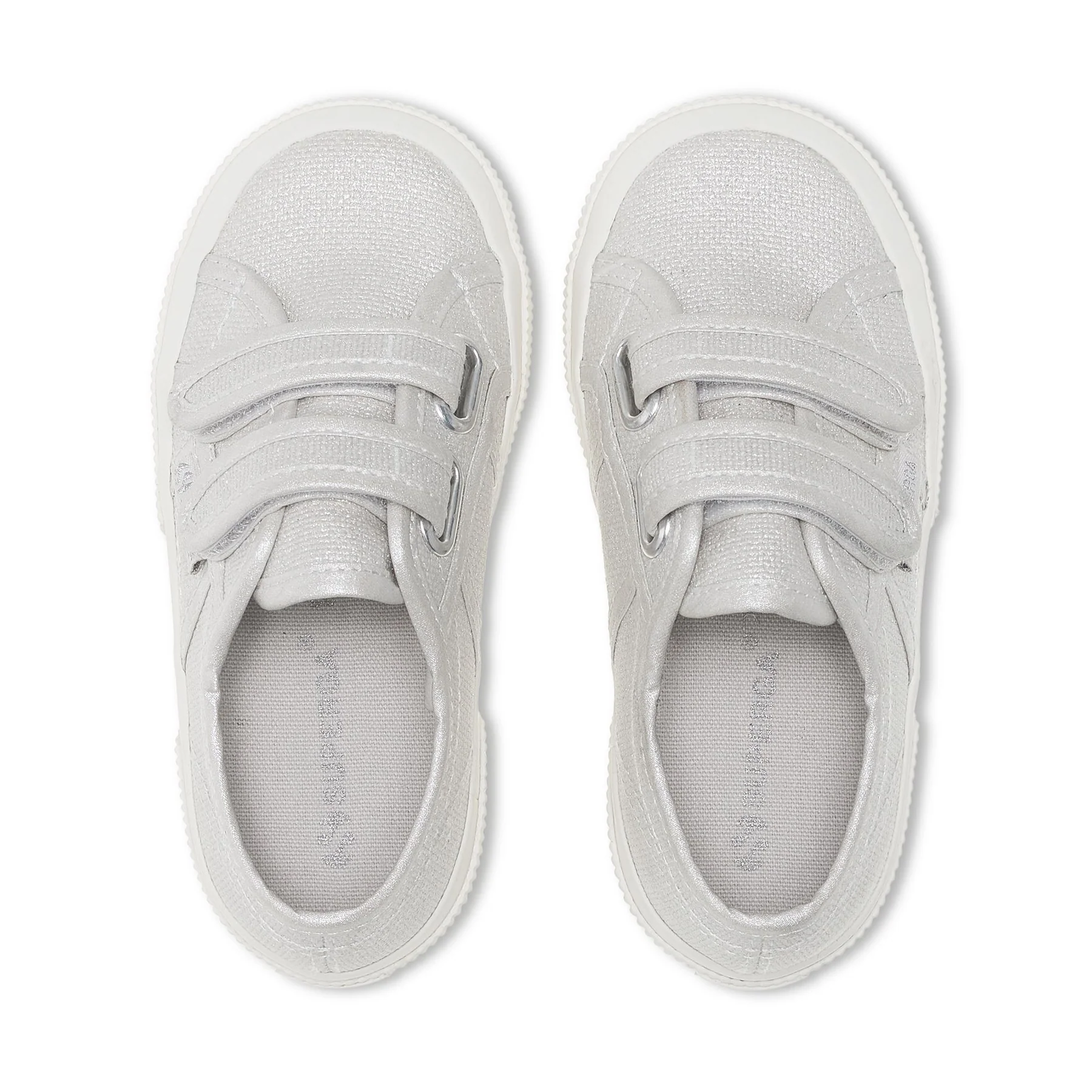 2750 KIDS STRAPS PEARL MATTE CANVAS-GREY SILVER-FAVORIO