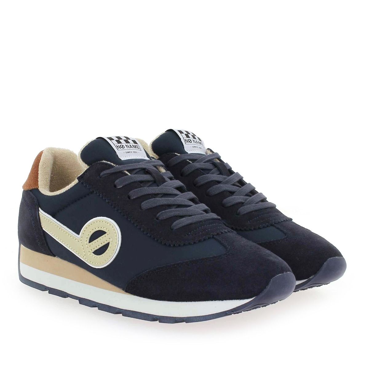 No Name  CITY RUN JOGGER SUEDE/CAMPER - marine