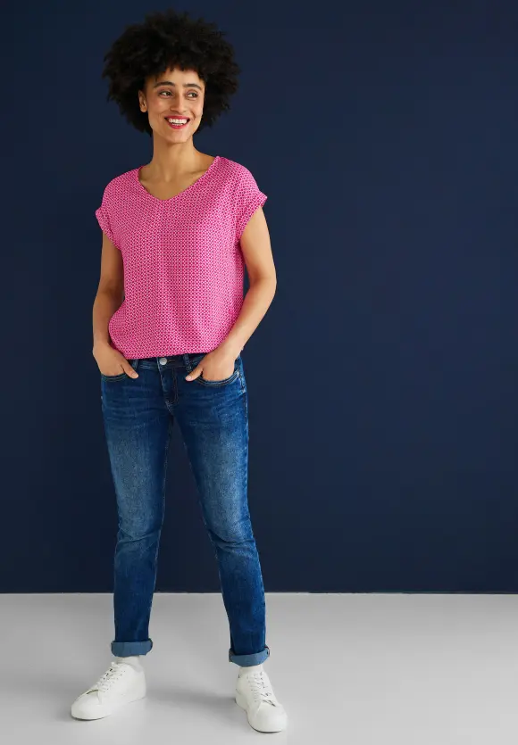 Street One Bluse mit Minimalmuster