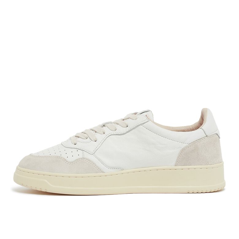 Autry Medalist Low goat/suede wht/white