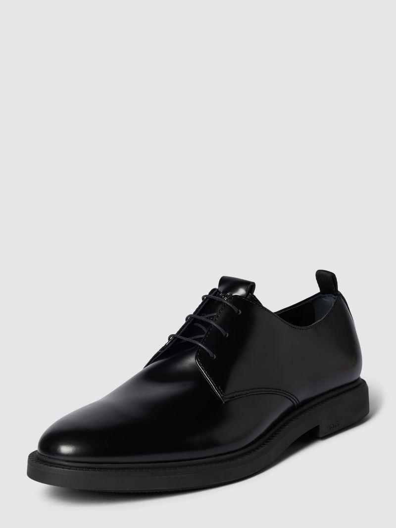 Derby-Schuhe aus Leder Modell 'Larry' in schwarz