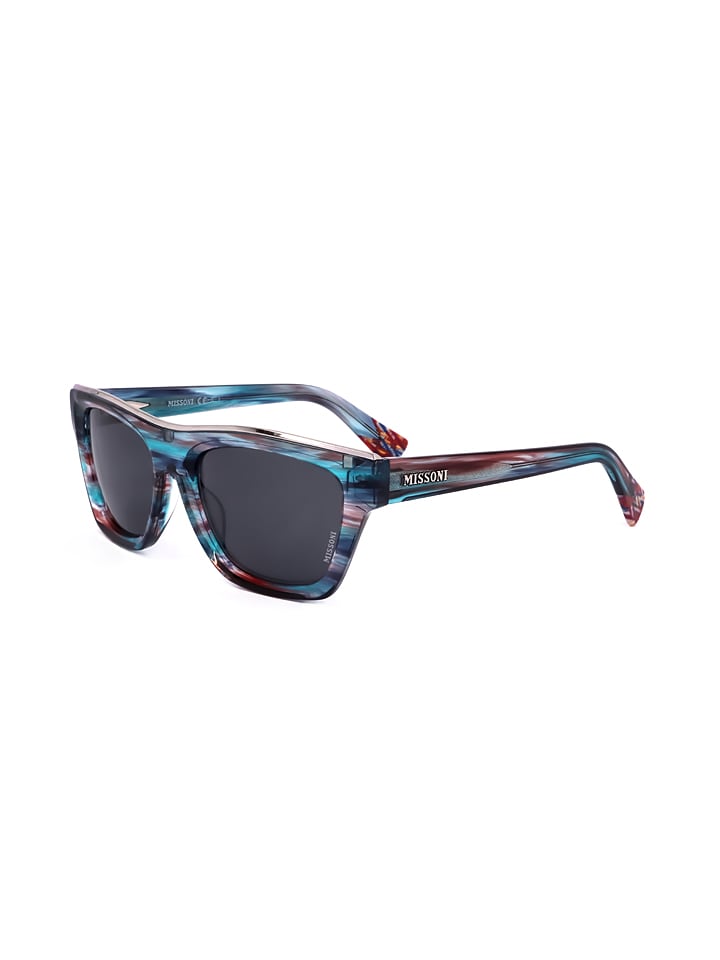 Missoni Damen-Sonnenbrille in Blau-Rot/ Schwarz günstig kaufen 53