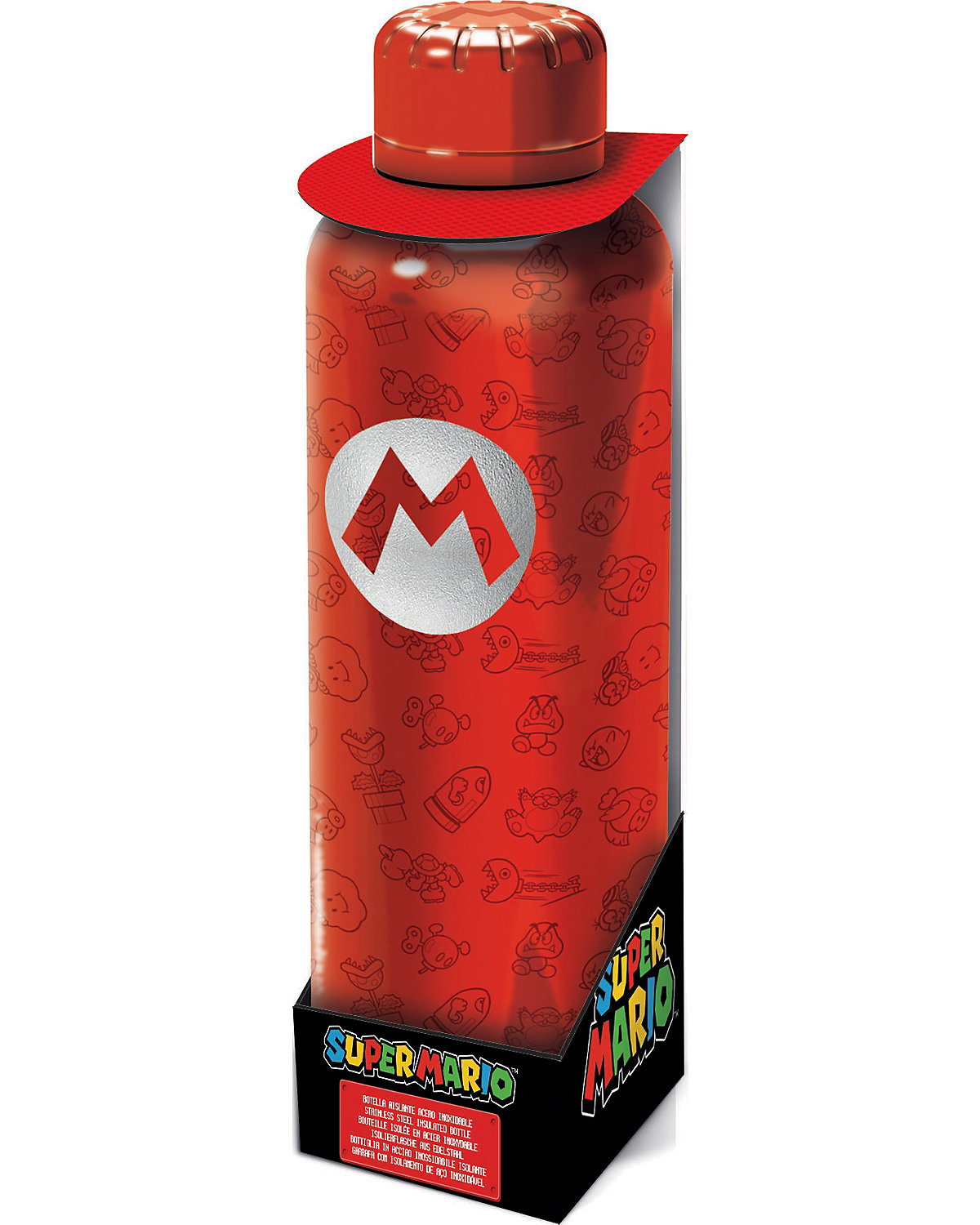 Edelstahl Trinkflasche Super Mario, 515 ml