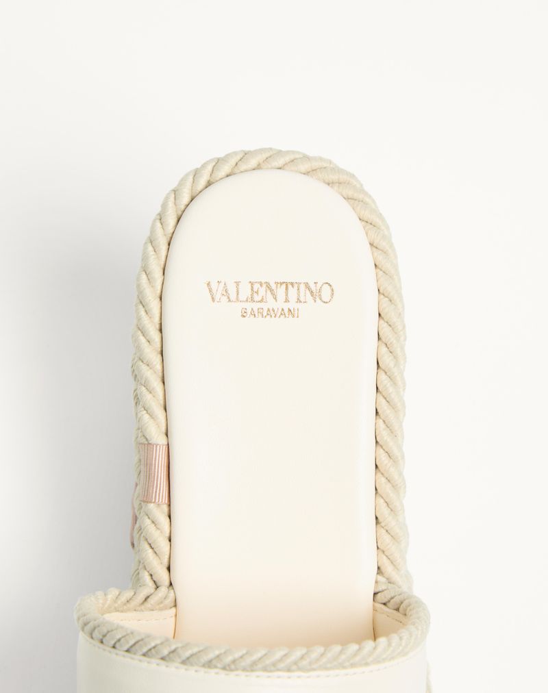 VLogo Torchon Wedge Slide in Nappa leer 100mm
