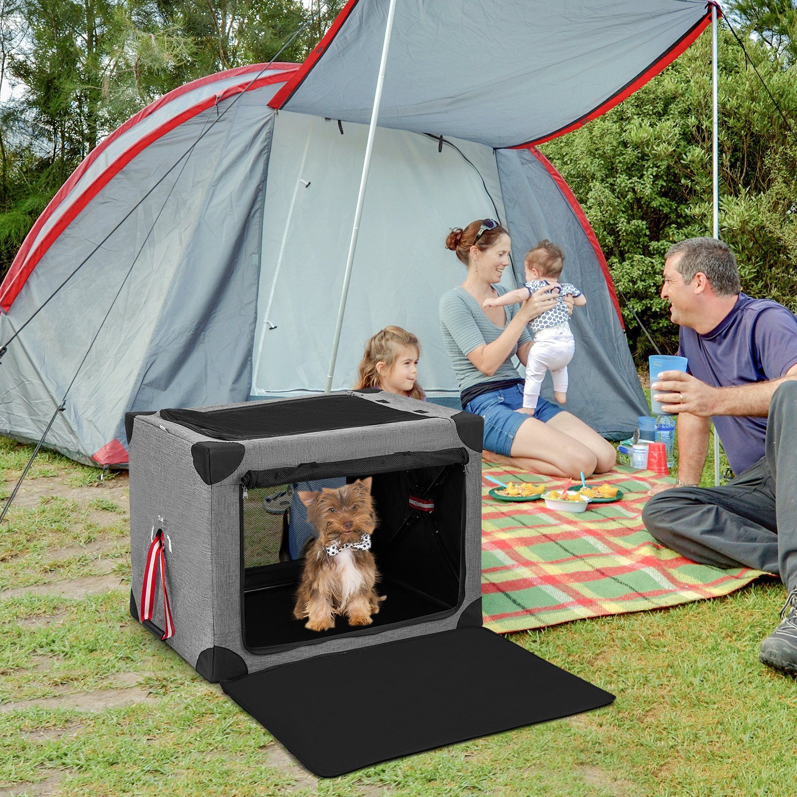 COSTWAY Tiertransporttasche Hundebox bis 15,00 kg, M bis 15 kg