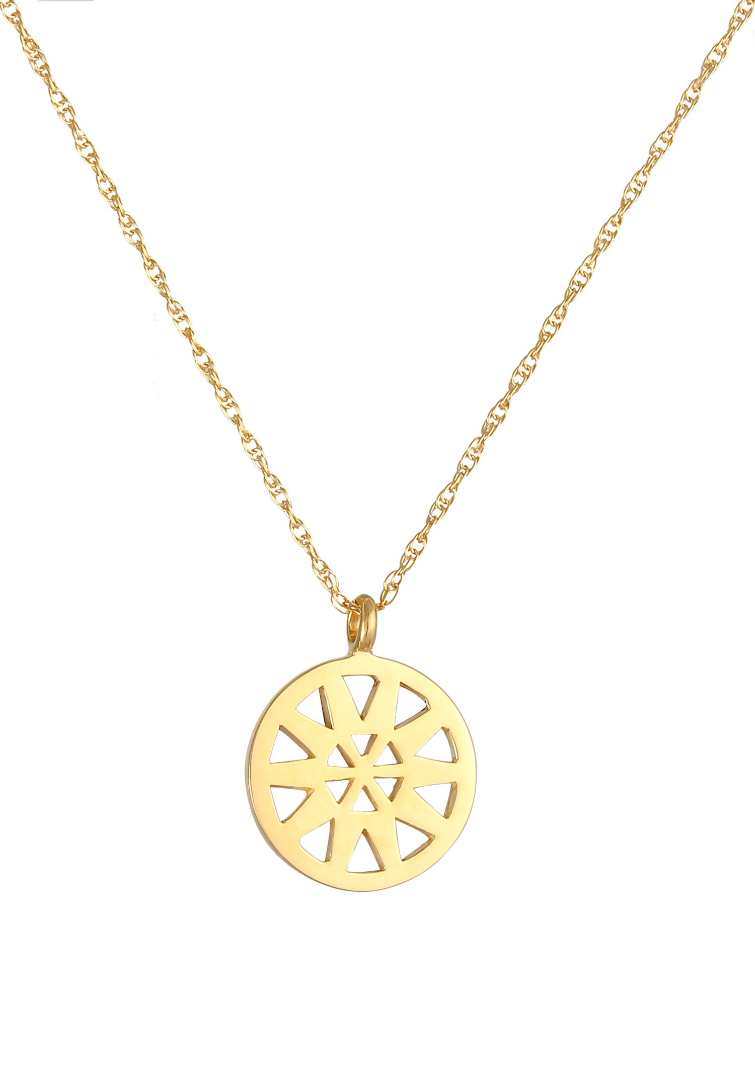 Ciondolo ornamentale Elli Geo Look per collana da donna in argento sterling 925 placcato oro