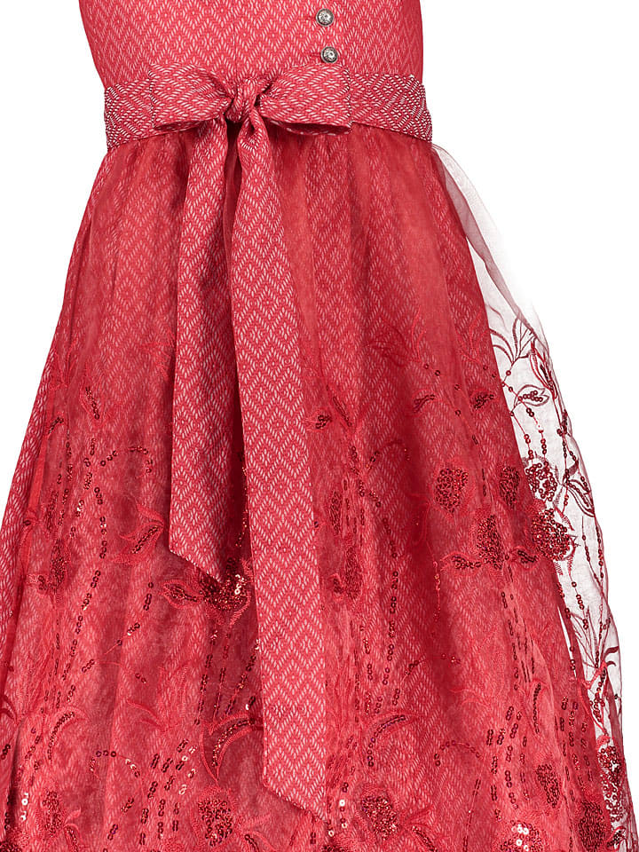 Turi Landhaus Dirndl in Rot günstig kaufen