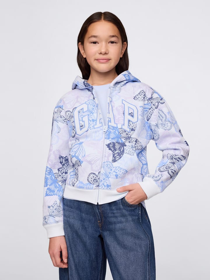 GAP Sweatjacke in Weiß/ Hellblau/ Lila günstig kaufen