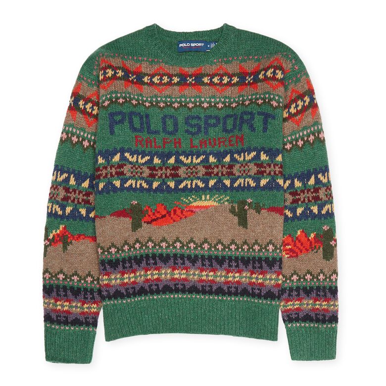 Polo Ralph Lauren Long Sleeve Pullover green multi
