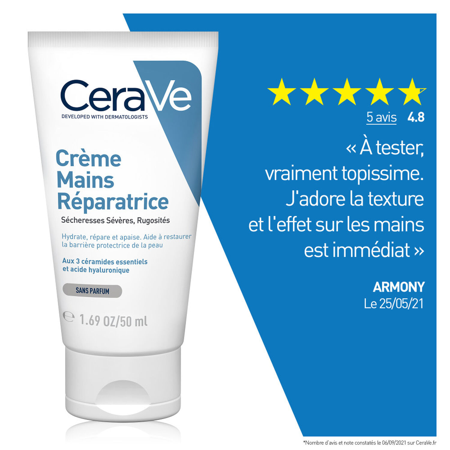 Cerave Crème Mains Réparatrice 50 ml