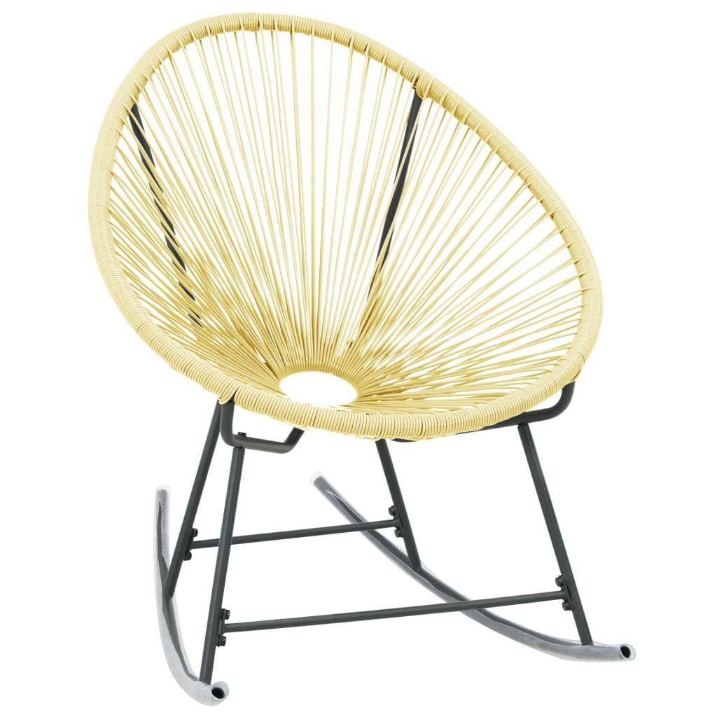 vidaXL Gartenstuhl Outdoor-Acapulco-Stuhl Poly-Rattan Beige (1 St)