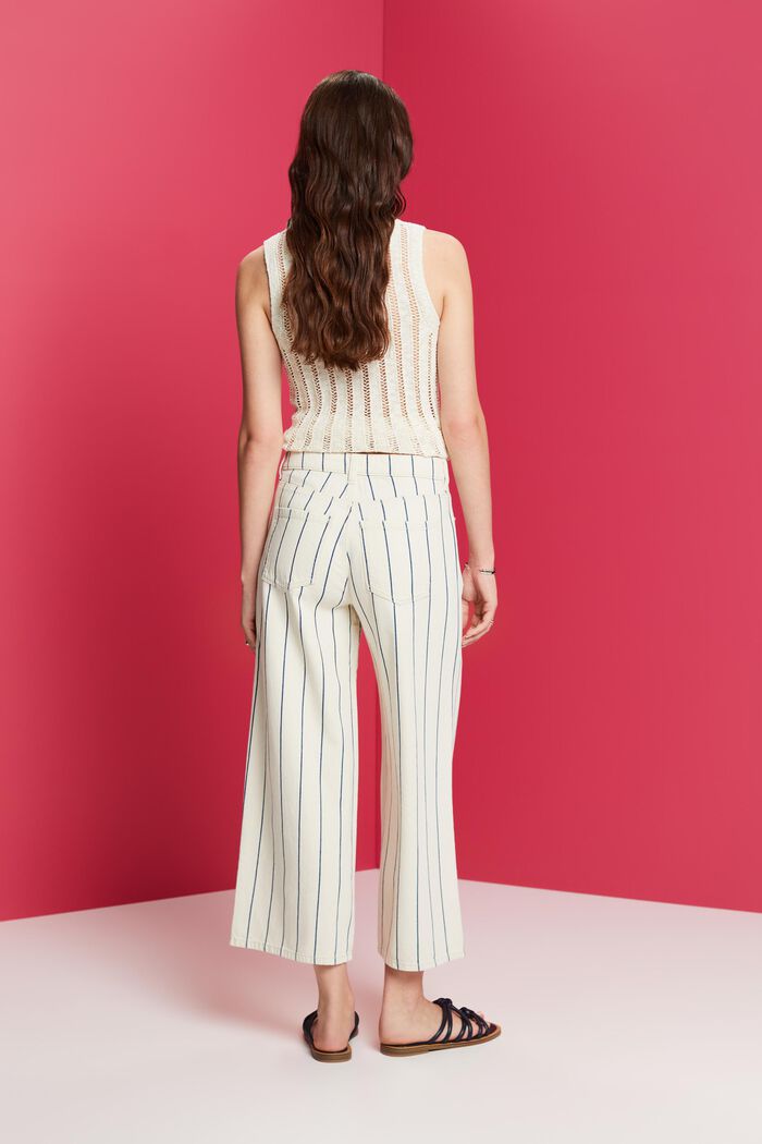 Gestreifte High-Rise-Culotte, 100% Baumwolle