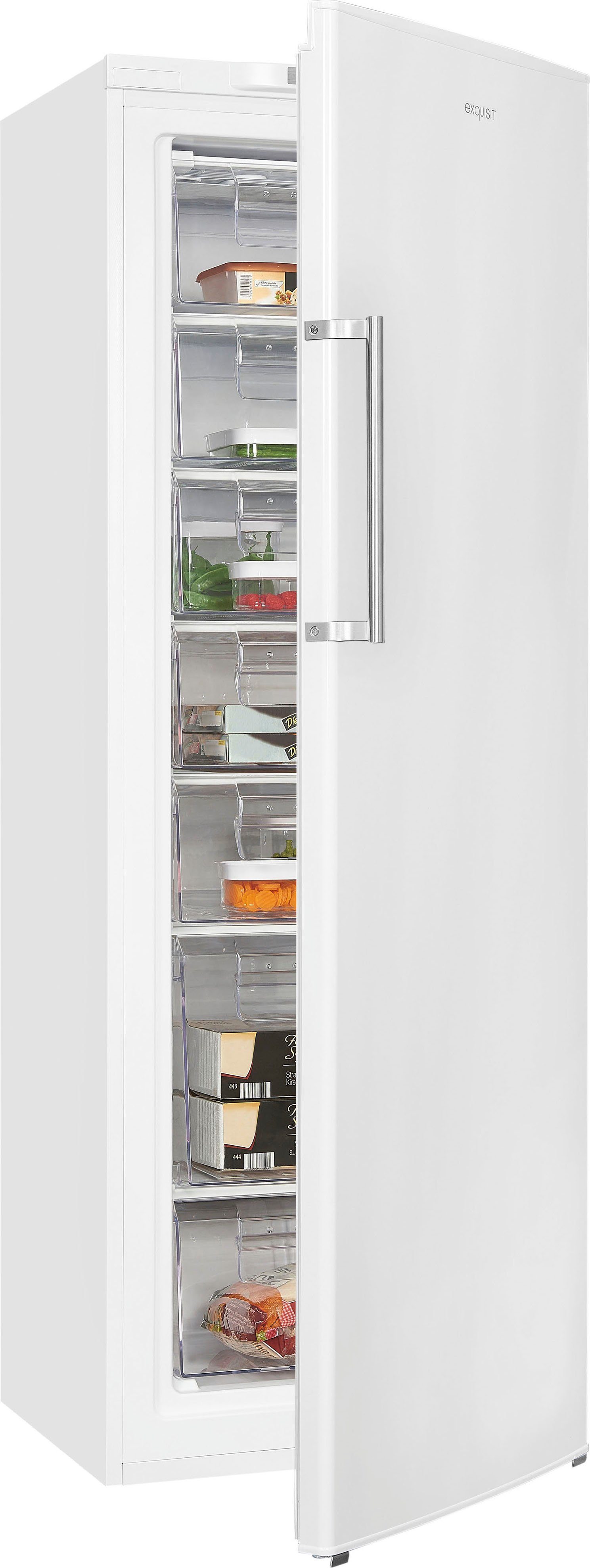 exquisit Gefrierschrank GS280-HE-040D, 171 cm hoch, 60 cm breit