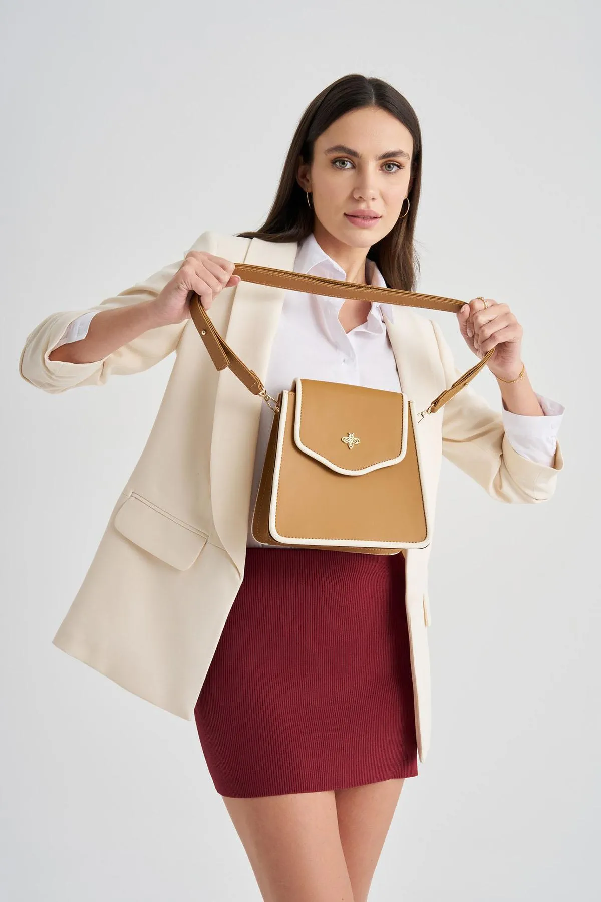 Lucky Bees  Hand- und Schultertasche für Damen – komfortables Design