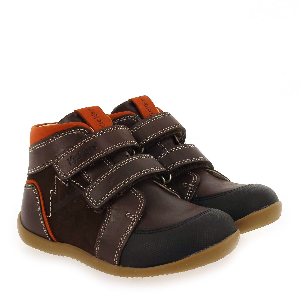 Kickers  BIKRO MOUNTAIN - Marron Orange