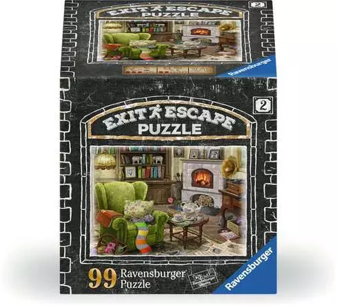 Puzzle 99 Teile - Im Gutshaus - Wohnzimmer