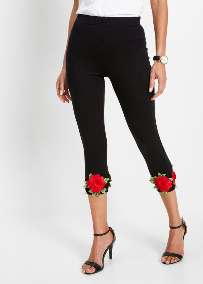 Capri-Leggings mit Blüten