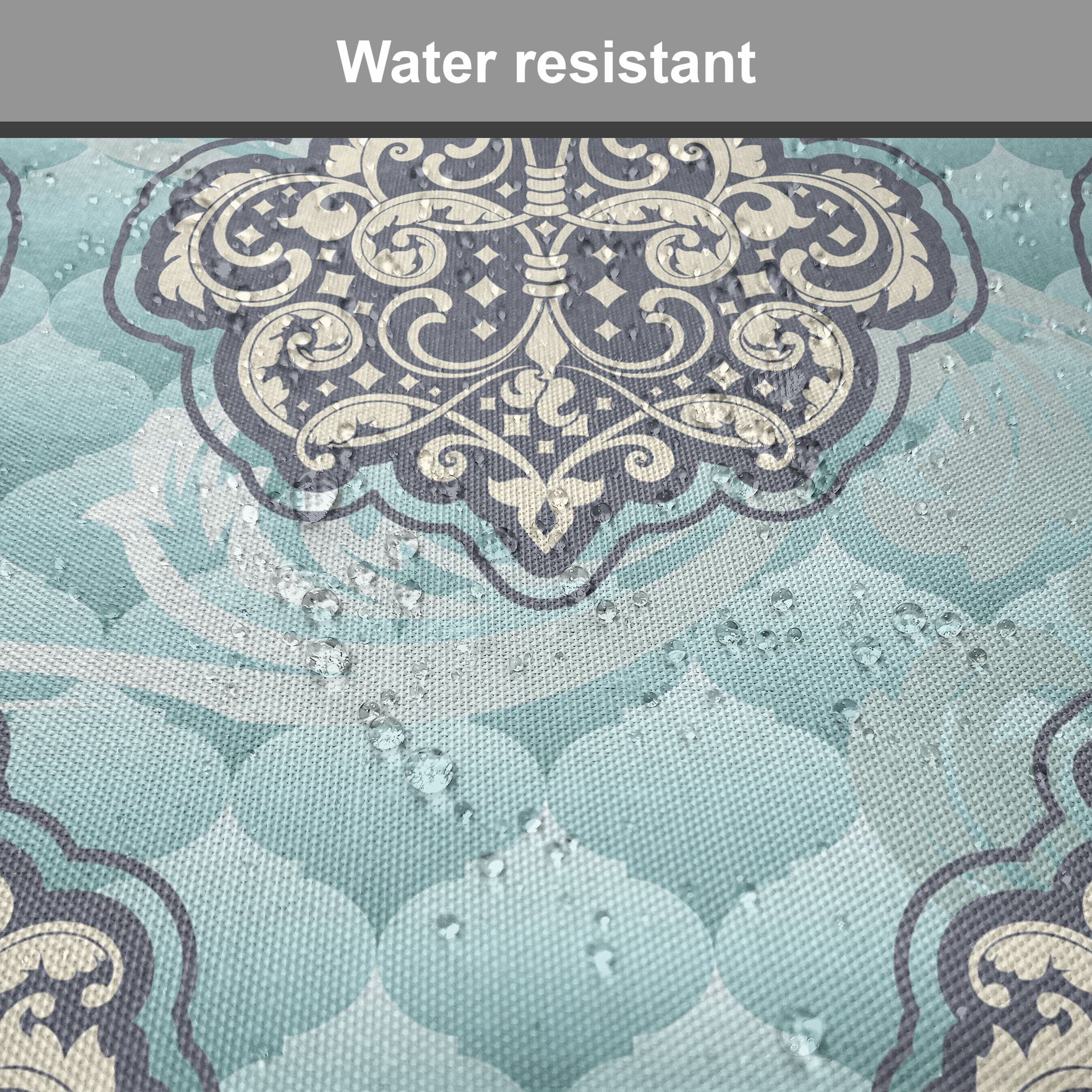 Abakuhaus Stuhlkissen Dekoratives wasserfestes Kissen mit Riemen für Küchensitze, viktorianisch Rokoko-Ära Designs