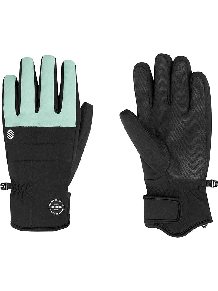 Siroko Funktionshandschuhe ''Voss Dead Moss'' in Schwarz/ Mint günstig kaufen