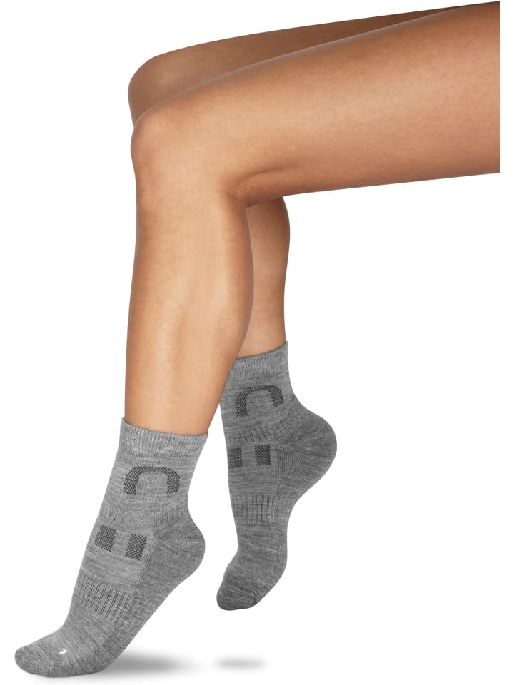 normani 2 Paar Merino-Kurzschaftsocken Lismore in Grau günstig kaufen