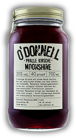 O'Donnell Moonshine Pralle Kirsche O'Donnell Moonshine Pralle Kirsche  0,7	 Liter - Vol 20%