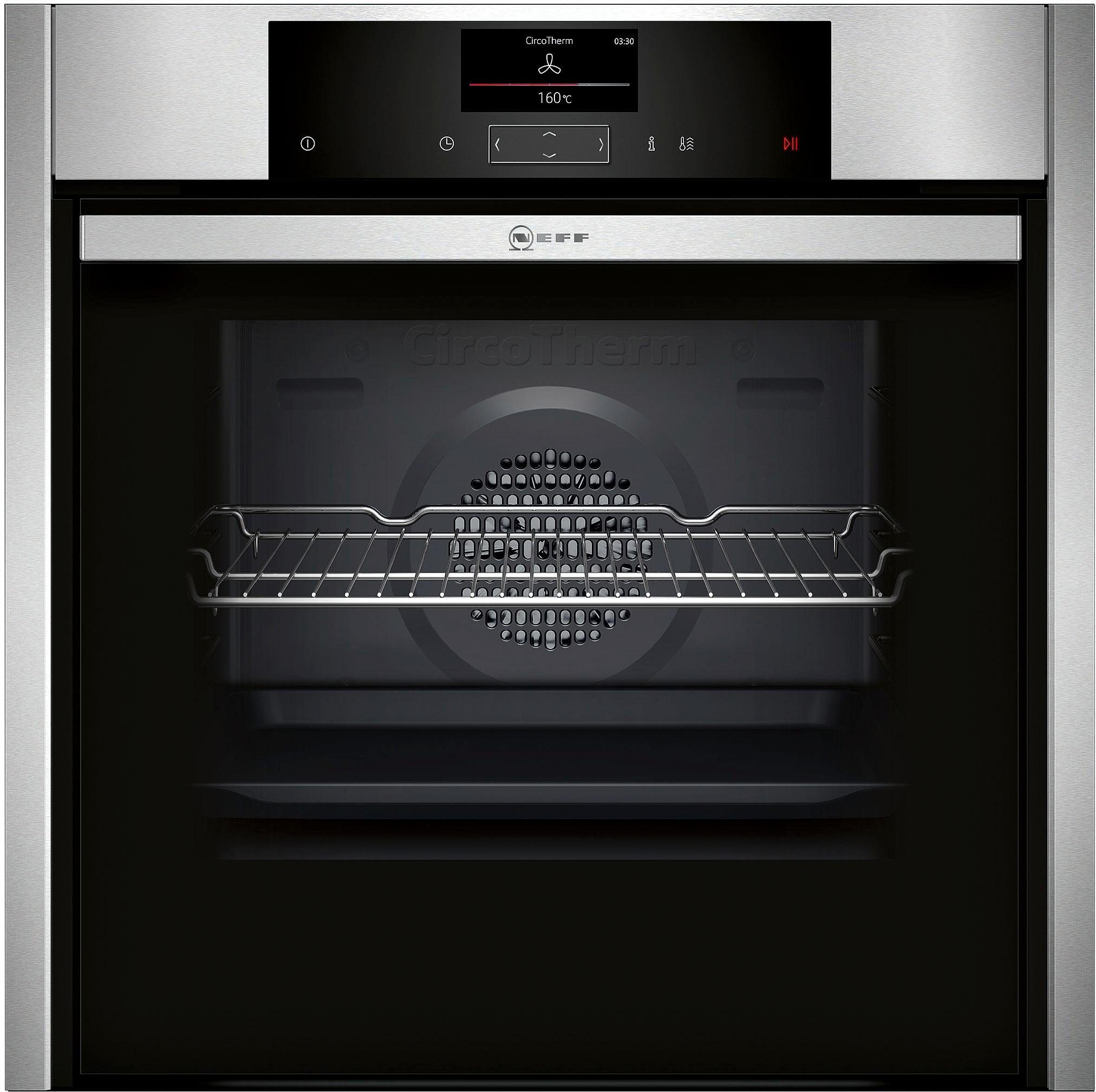 NEFF Pyrolyse Backofen N 90 B55CS22N0, mit Teleskopauszug nachrüstbar, Pyrolyse-Selbstreinigung, mit Slide&Hide®
